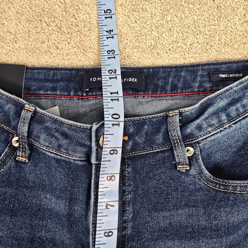 Tommy Hilfiger Tribeca Bootcut Jeans Women‎ Size 6 Dark Wash Boot Cut Denim NWT